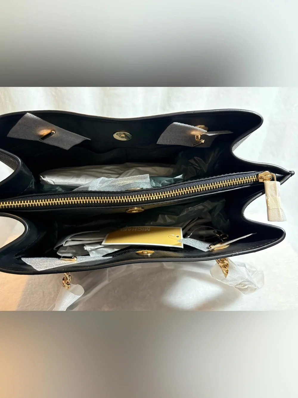 *NWT* MICHAEL KORS Teagen Large Long Drop Satchel- Black